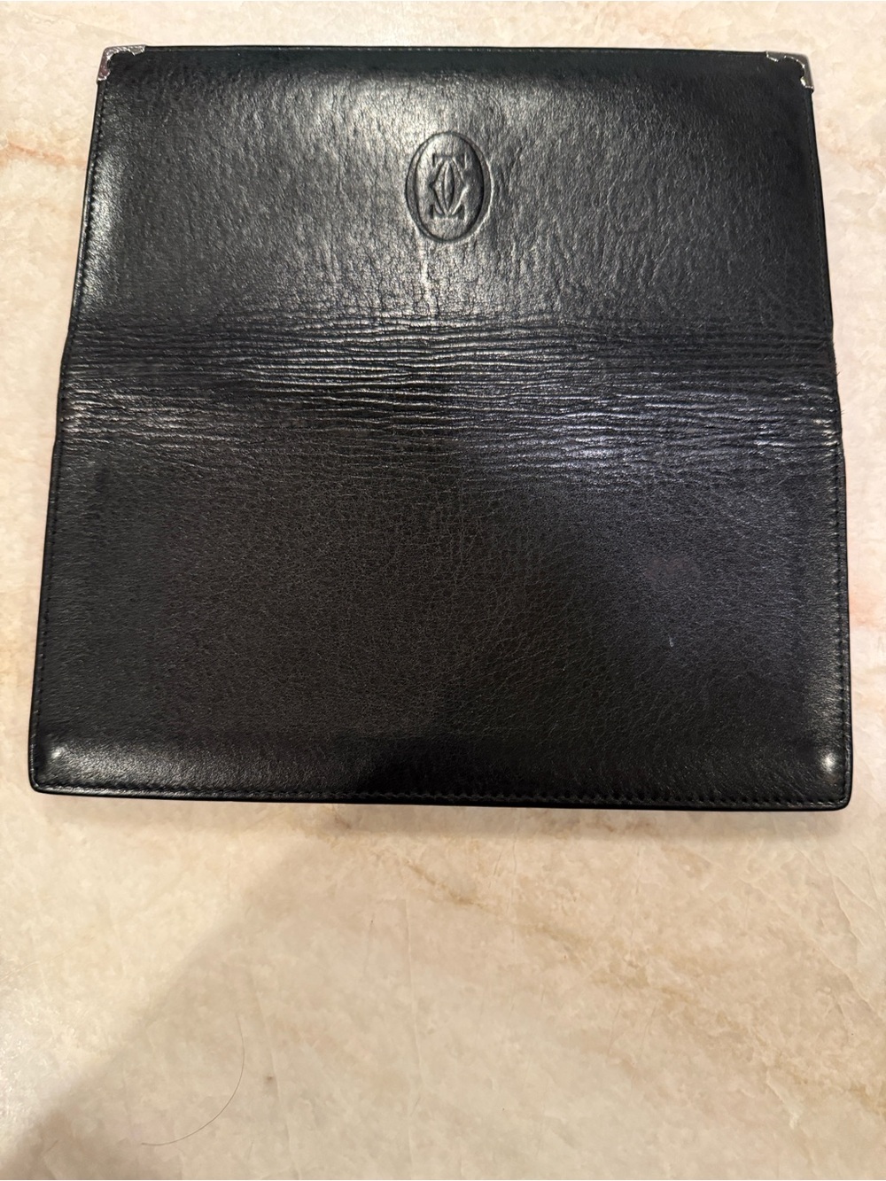Cartier Long Leather Wallet Black and Burgundy - Picture 4 of 9